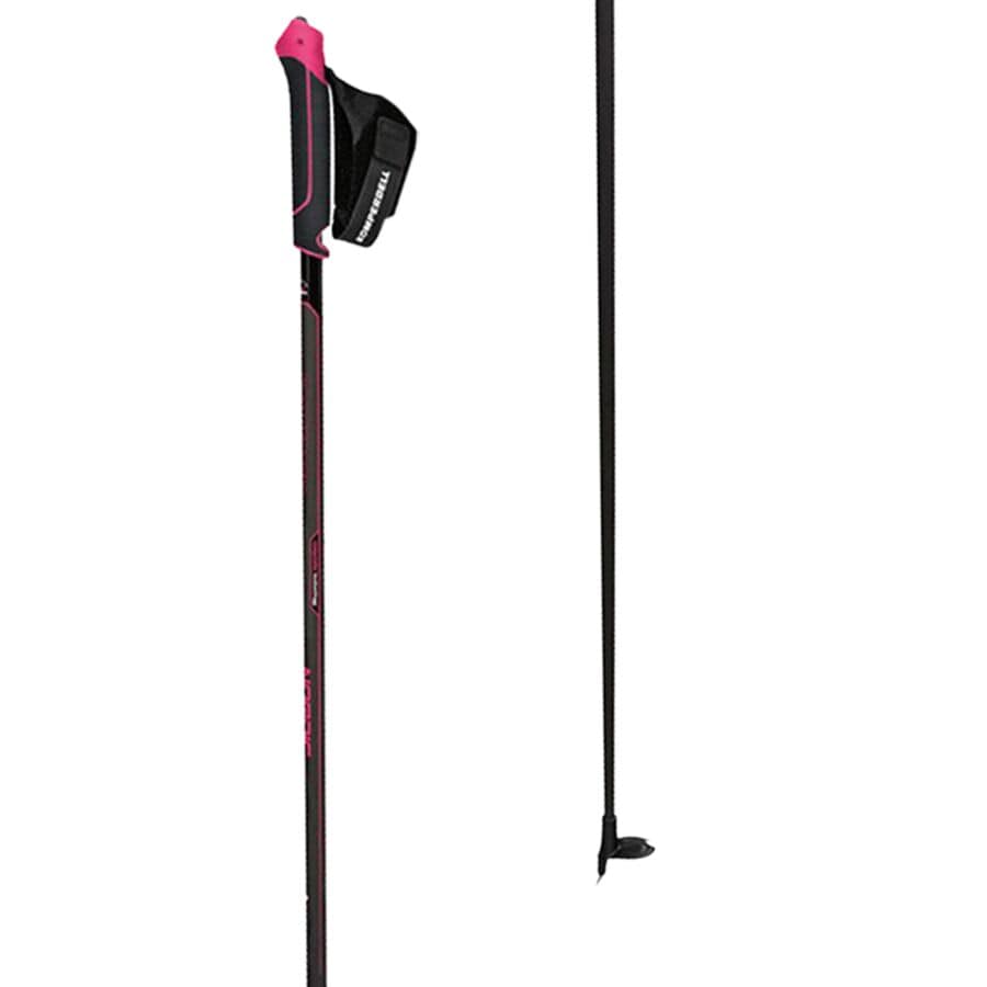 (取寄) コンパーデル ノルディック スポーツ スキー ポールズ Komperdell Nordic CX-100 Sport Ski Poles Black/Pink