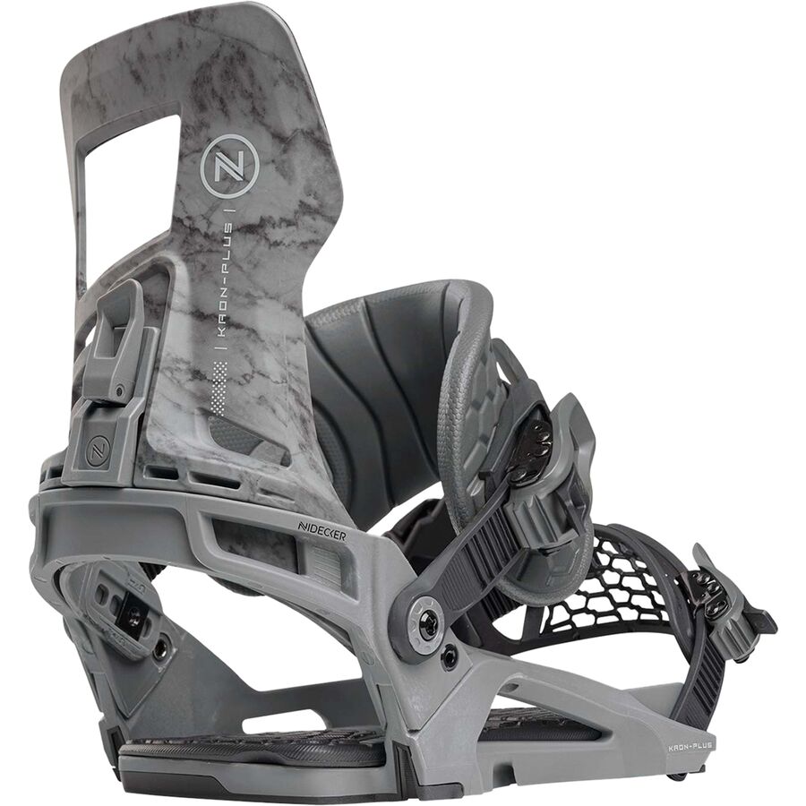 (取寄) ナイデッカー カオン プラス スノーボード バインディング - 2024 Nidecker Kaon Plus Snowboard Binding - 2024 Cement Gray