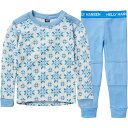 (取寄) ヘリーハンセン トドラー グラフィック リファ メリノ セット - トッドラー Helly Hansen toddler Graphic Lifa Merino Set - Toddlers' Bright Blue Aop