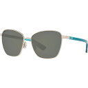 () RX^ p} 580G |[CYh TOX Costa Paloma 580G Polarized Sunglasses Brushed Silver/580G Glass/Gray