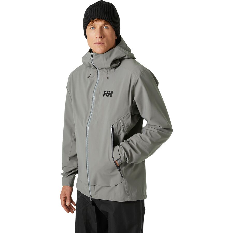 () w[nZ Y xO BC WPbg - Y Helly Hansen men Verglas BC Jacket - Men's Concrete