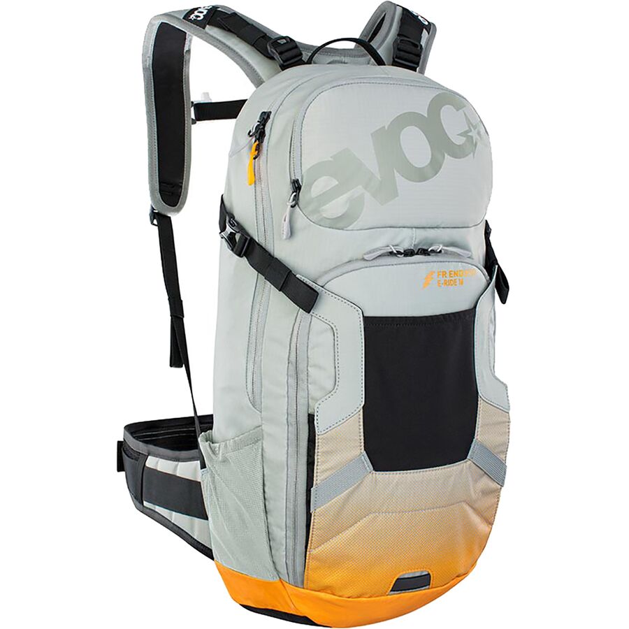 (取寄) イーボック Fr エンデューロ E-ライド 16L プロテクター バックパック Evoc FR Enduro E-Ride 16L Protector Backpack Stone/Bright Orange