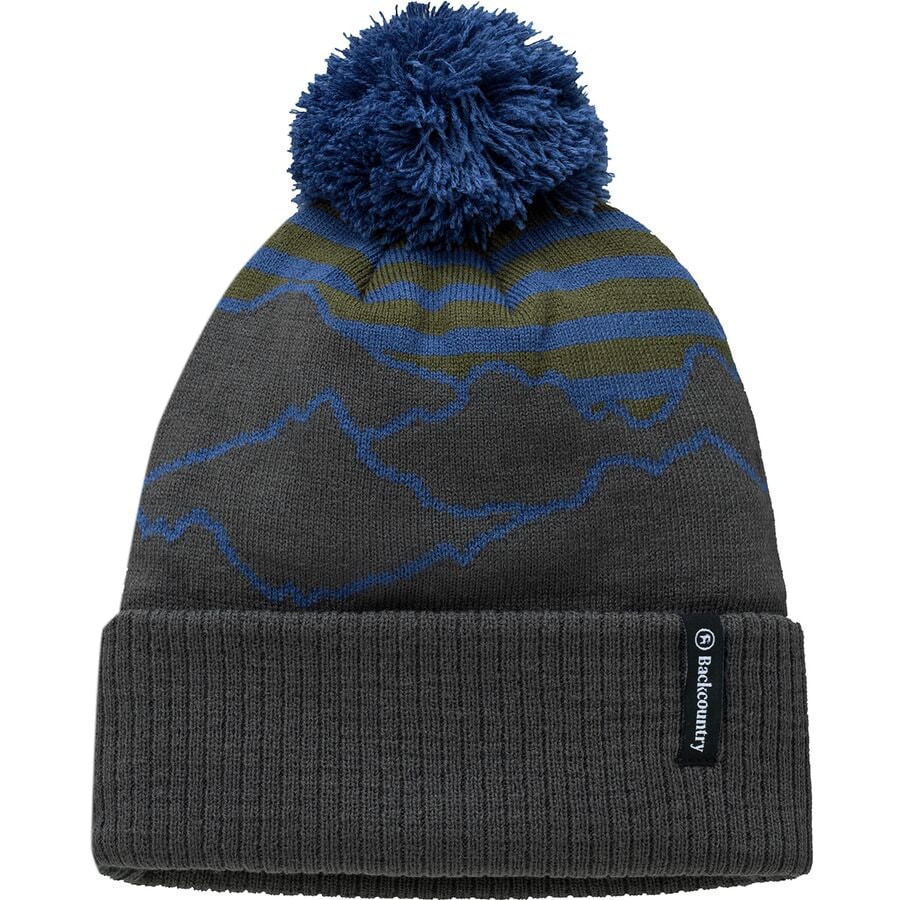 (取寄) バックカントリー マウント ポン ビーニー Backcountry MTN Pom Beanie Charcoal/Royal