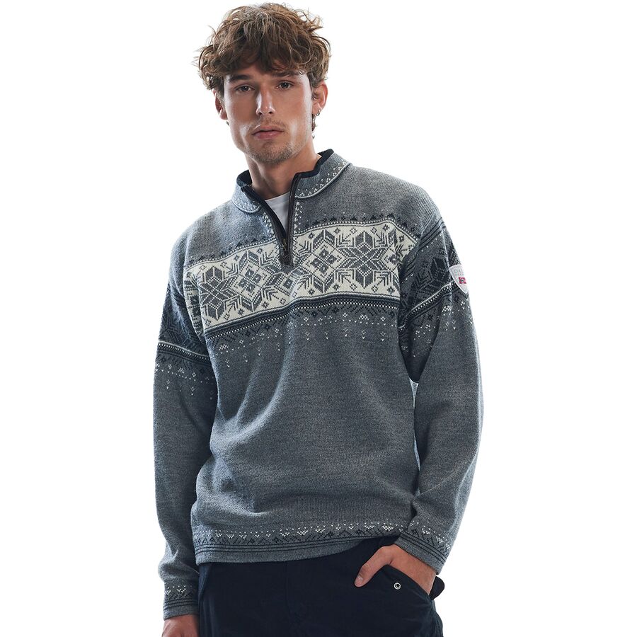 (取寄) ダーレオブノルウェー メンズ ブライフェル セーター - メンズ Dale of Norway men Blyfjell Sweater - Men's Smoke/Dark Charcoal/Off White/Light Charcoalのサムネイル