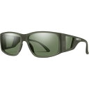 () X~X [ s[N N}|bv TOX Smith Monroe Peak ChromaPop Sunglasses Matte Moss Crystal/ChromaPop Polarized Gray Green