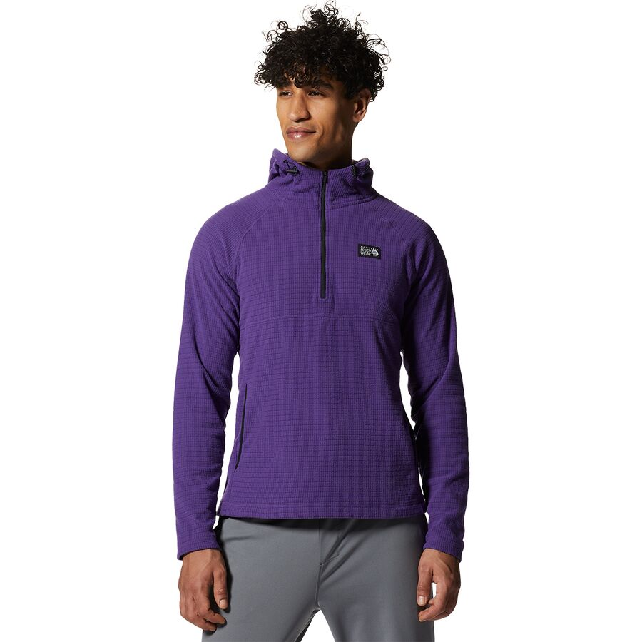 (取寄) マウンテンハードウェア メンズ サミット グリッド パーカー Mountain Hardwear men Summit Grid Hoodie - Men's Purple Jewel 1