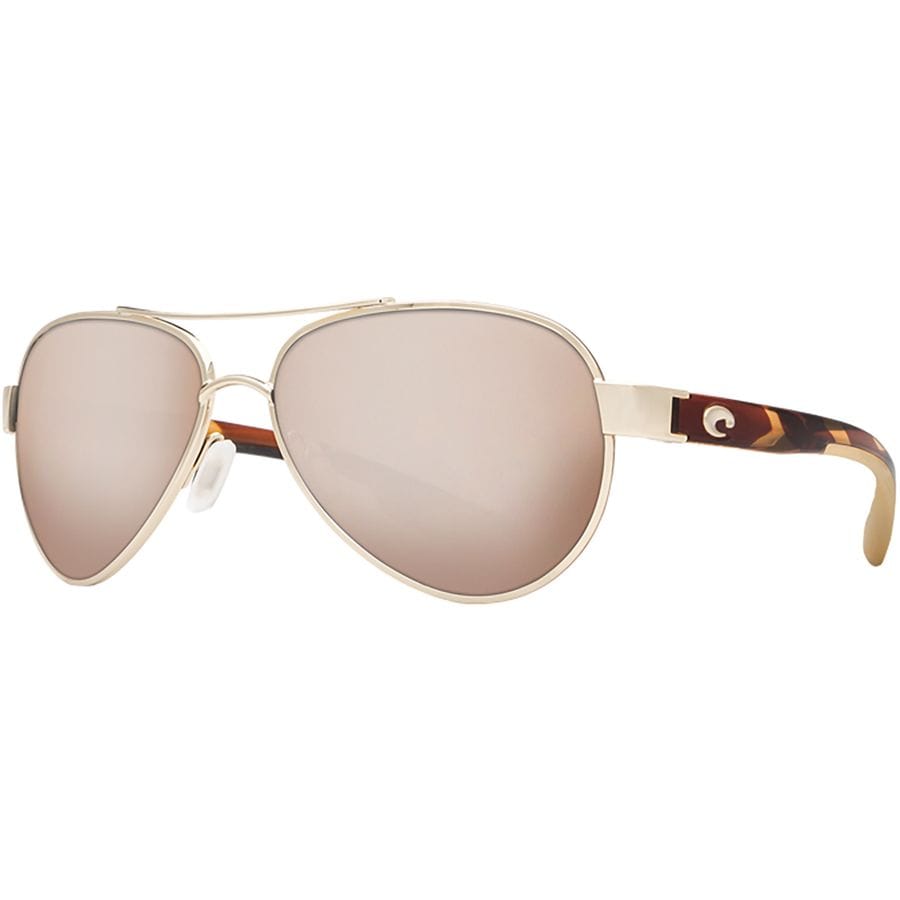 () RX^ [g 580P |[CYh TOX Costa Loreto 580P Polarized Sunglasses Rose Gold Frame/Tortoise Temples Frame/Copper Silver Mirror