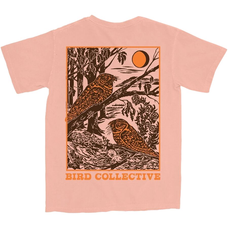 () T-Vc Bird Collective Whip-poor-will T-Shirt Peach Fuzz