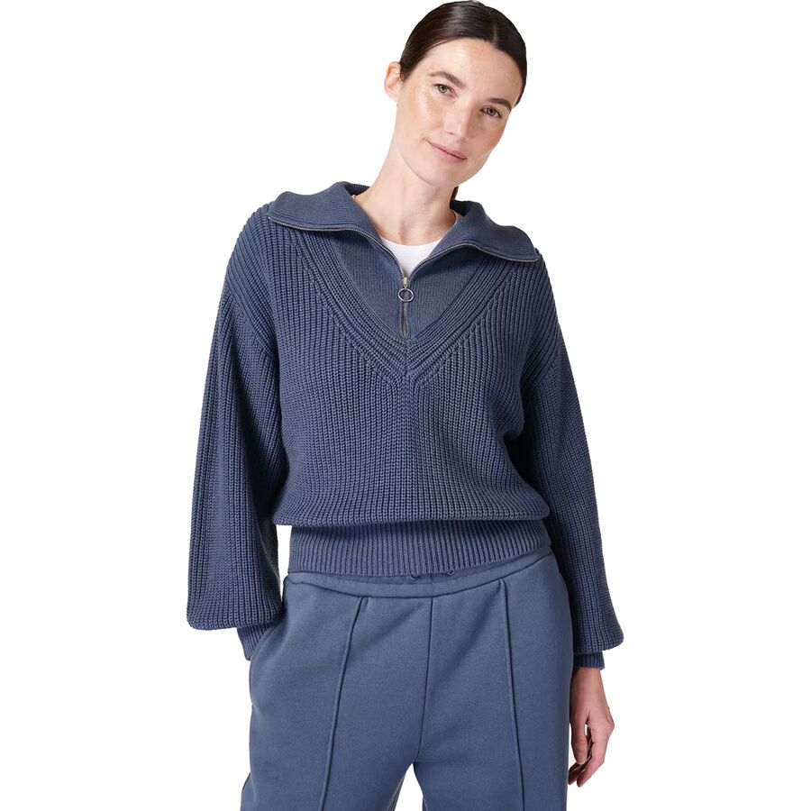 () XEFbeB xeB fB[X _ J[h Z[^[ - EBY Sweaty Betty women Modern Collared Sweater - Women's Endless Blue
