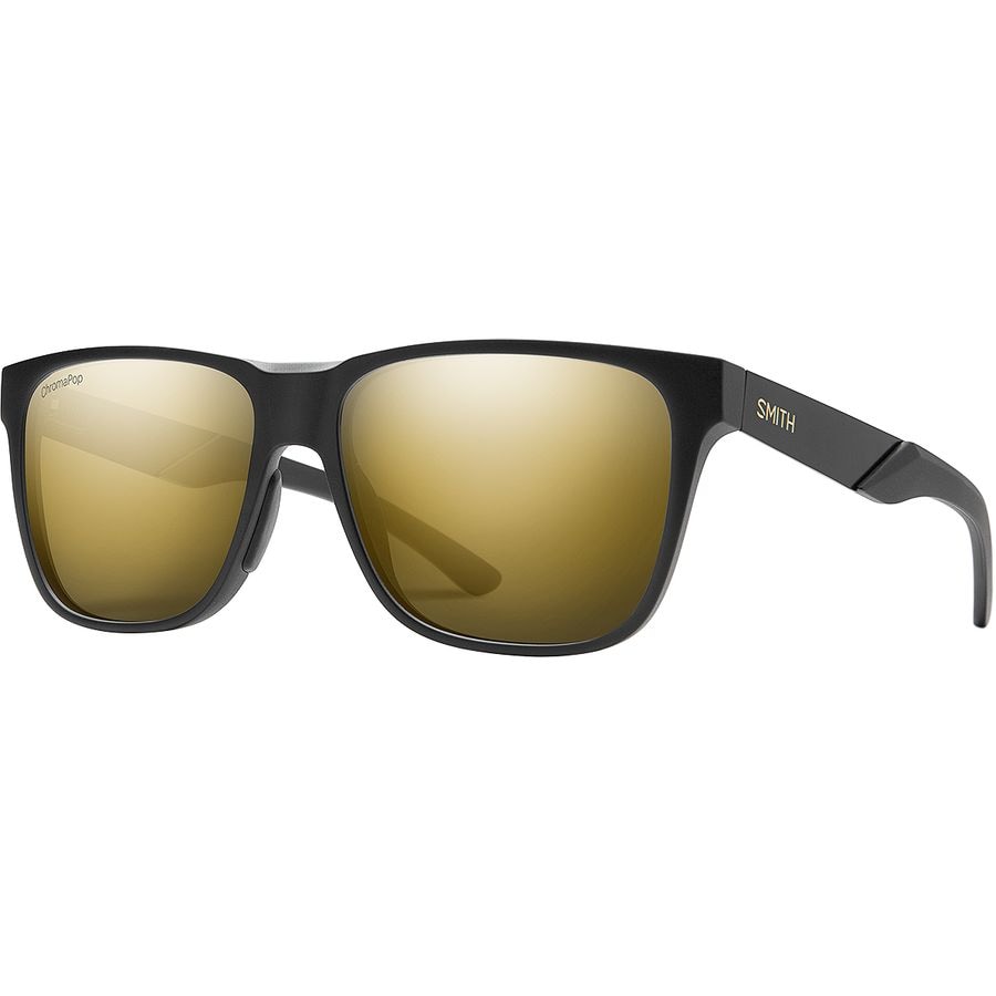 () X~X [_E XeB[ N}|bv |[CYh TOX Smith Lowdown Steel ChromaPop Polarized Sunglasses Matte Black Gold/Black Gold Polarized