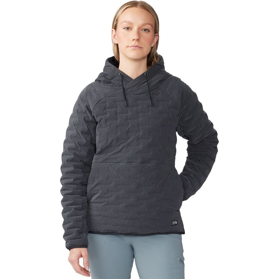 () }Een[hEFA fB[X Xgb`_E Cg vI[o[ p[J[ Mountain Hardwear women Stretchdown Light Pullover Hoodie - Women's Dark Storm Heather