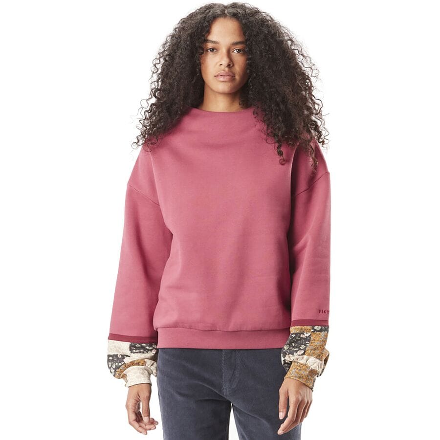 () sN`[I[KjbN fB[X N[ - EBY Picture Organic women Tempera Crew - Women's Maroon