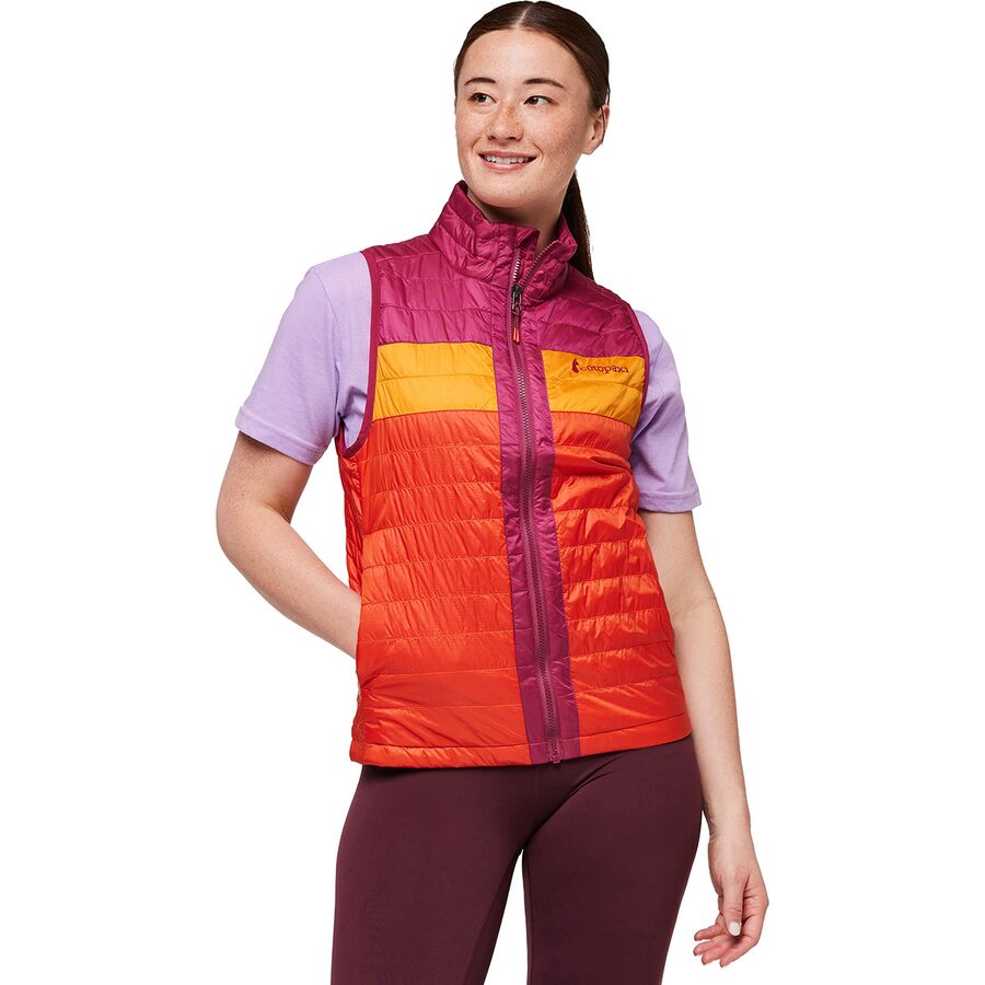 () ȥѥ ǥ  󥵥졼ƥå ٥ -  Cotopaxi women Capa Insulated Vest - Women's Raspberry/Canyon