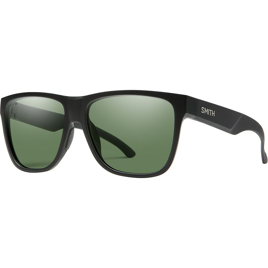 () X~X [_E Xl 2 N}|bv |[CYh TOX Smith Lowdown XL 2 ChromaPop Polarized Sunglasses Matte Black/Polarized Gray Green