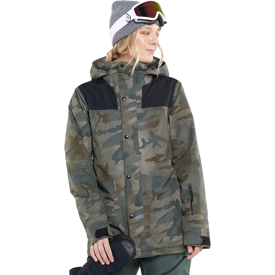 (取寄) ボルコム レディース エル インサレーテッド ゴア-テックス ジャケット - ウィメンズ Volcom women Ell Insulated GORE-TEX Jacket - Women's Cloudwash Camo