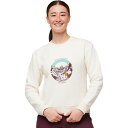 (取寄) コトパクシ レディース トラベリング ラマ オーガニック クルー スウェットシャツ - ウィメンズ Cotopaxi women Traveling Llama Organic Crew Sweatshirt - Women's Bone