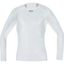 (取寄) ゴアウェア メンズ ウインドストッパー ベース レイヤー ロング スリーブ シャツ - メンズ GOREWEAR men Windstopper Base Layer Long Sleeve Shirt - Men's Light Grey/White