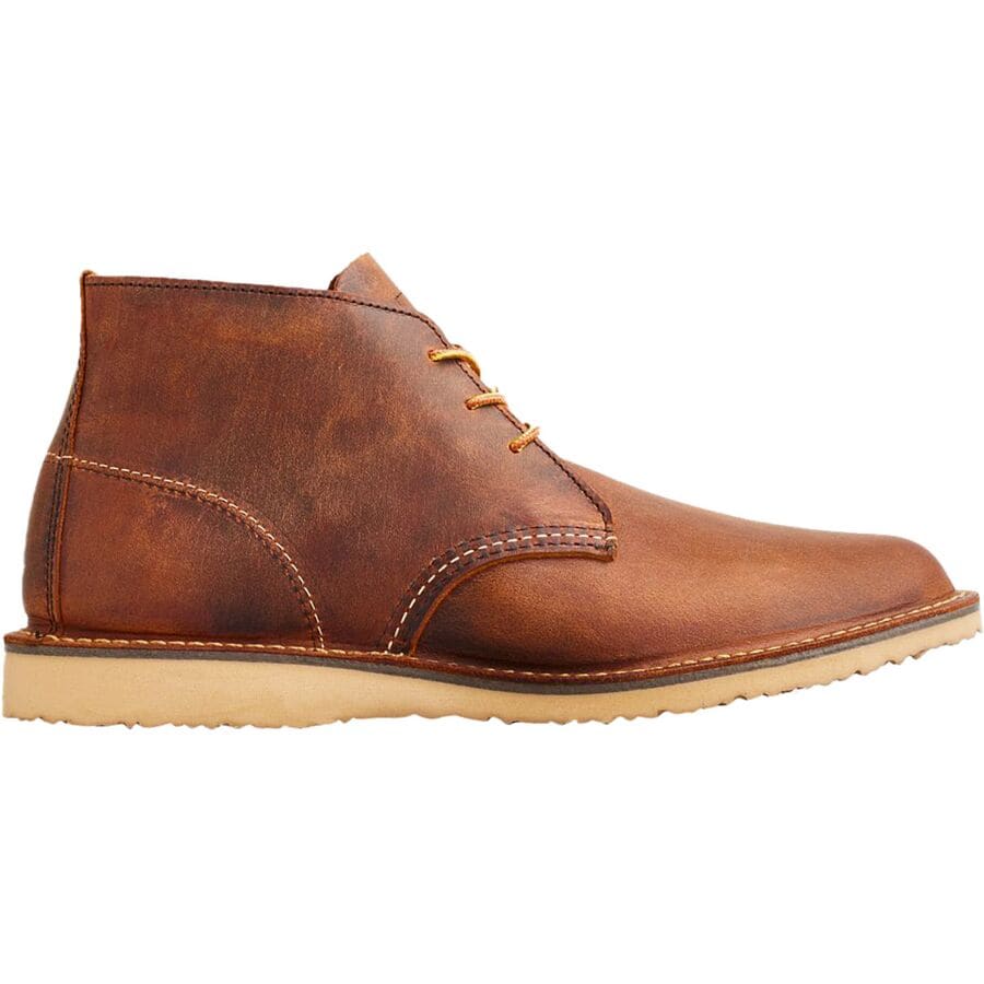 () bhEBO Y EB[NG_[ `bJ V[Y - Y Red Wing Heritage men Weekender Chukka Shoe - Men's Copper Rough & Tough Leather