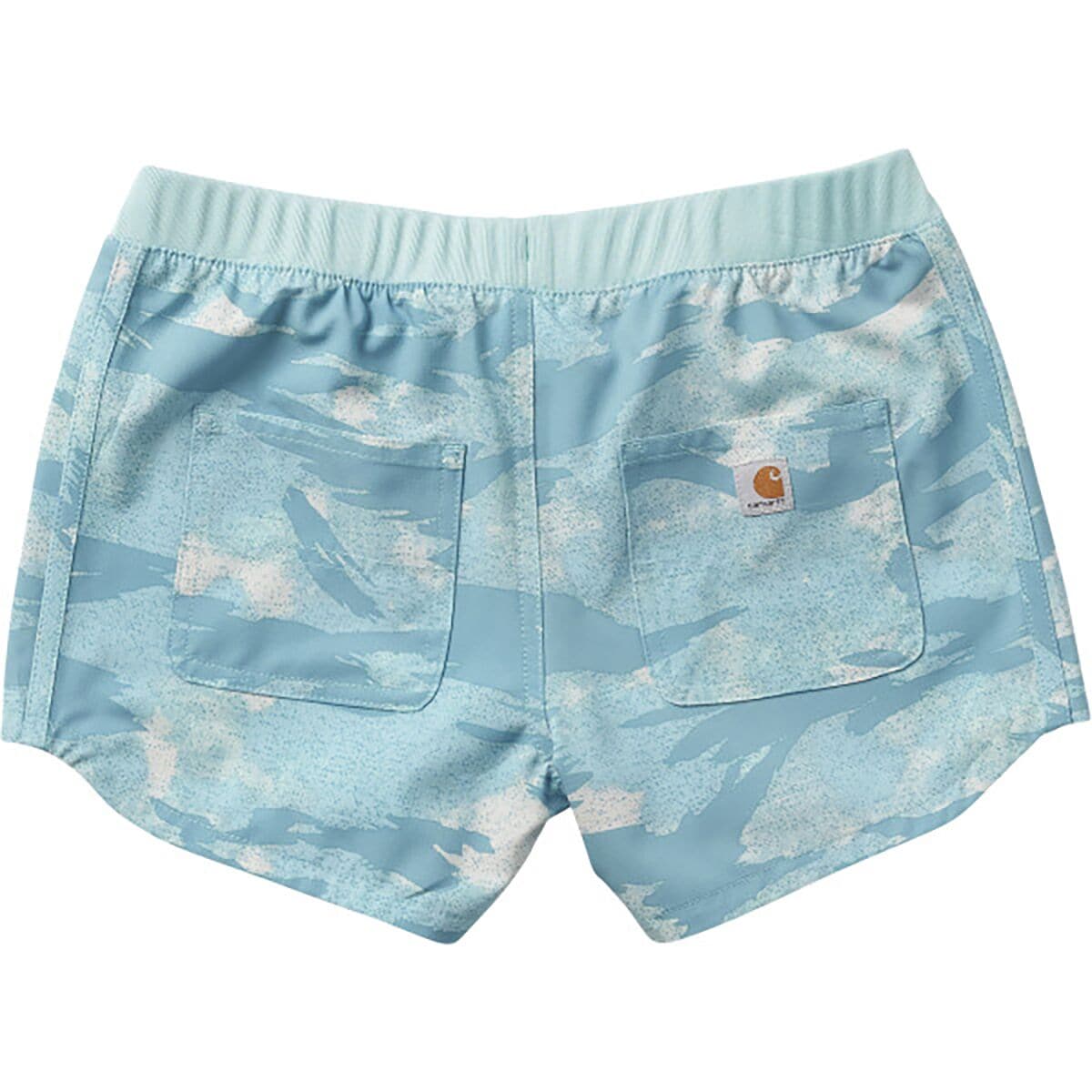 (取寄) カーハート ガールズ ライトウェイト リップストップ カモ ワーク ショート - ガールズ Carhartt girls Lightweight Ripstop Camo Work Short - Girls' Teal Blind Fatigue Camo 2