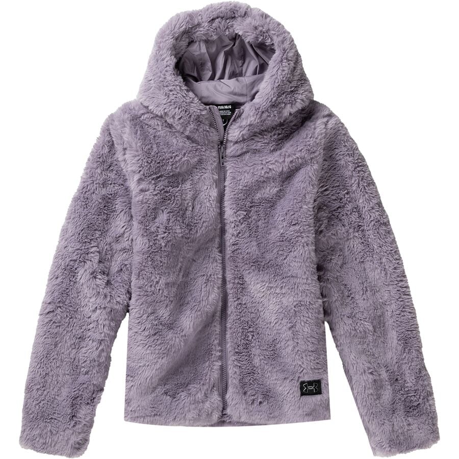 (取寄) アンダーアーマー ガールズ コージー ファー パーカー - ガールズ Under Armour girls Cozy Fur Hoodie - Girls' Violet Gray