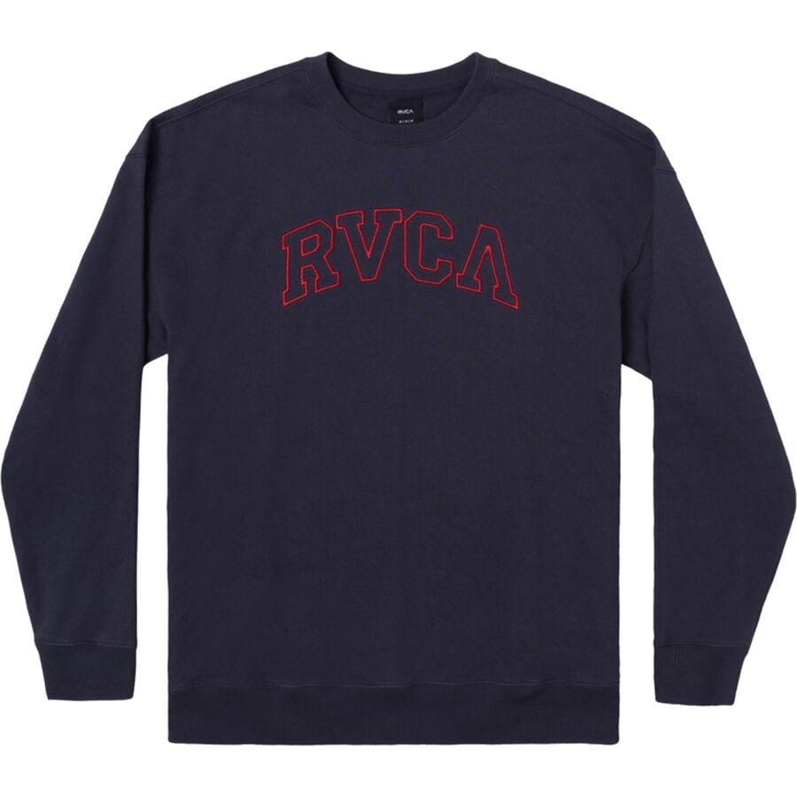 (取寄) ルーカ ボーイズ ヘイスティングス エンブ クルー スウェットシャツ - ボーイズ RVCA boys Hastings EMB Crew Sweatshirt - Boys' Moody Blue