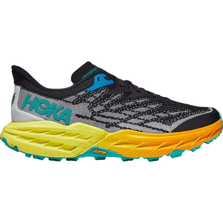 () ۥͥ ǥ ԡɥ 5 ȥ쥤 ˥ 塼 HOKA women Speedgoat 5 Trail Running Shoe - Women's Black/Evening Primrose