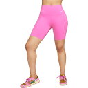 () iCL fB[X hC-tBbg S[ Hr 8C` V[g - EBY Nike women Dri-Fit Go HR 8in Short - Women's Playful Pink/Black