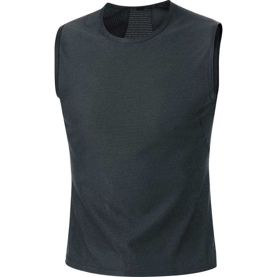 (取寄) ゴアウェア メンズ ベース レイヤー スリーブレス シャツ - メンズ GOREWEAR men Base Layer Sleeveless Shirt - Men's Black