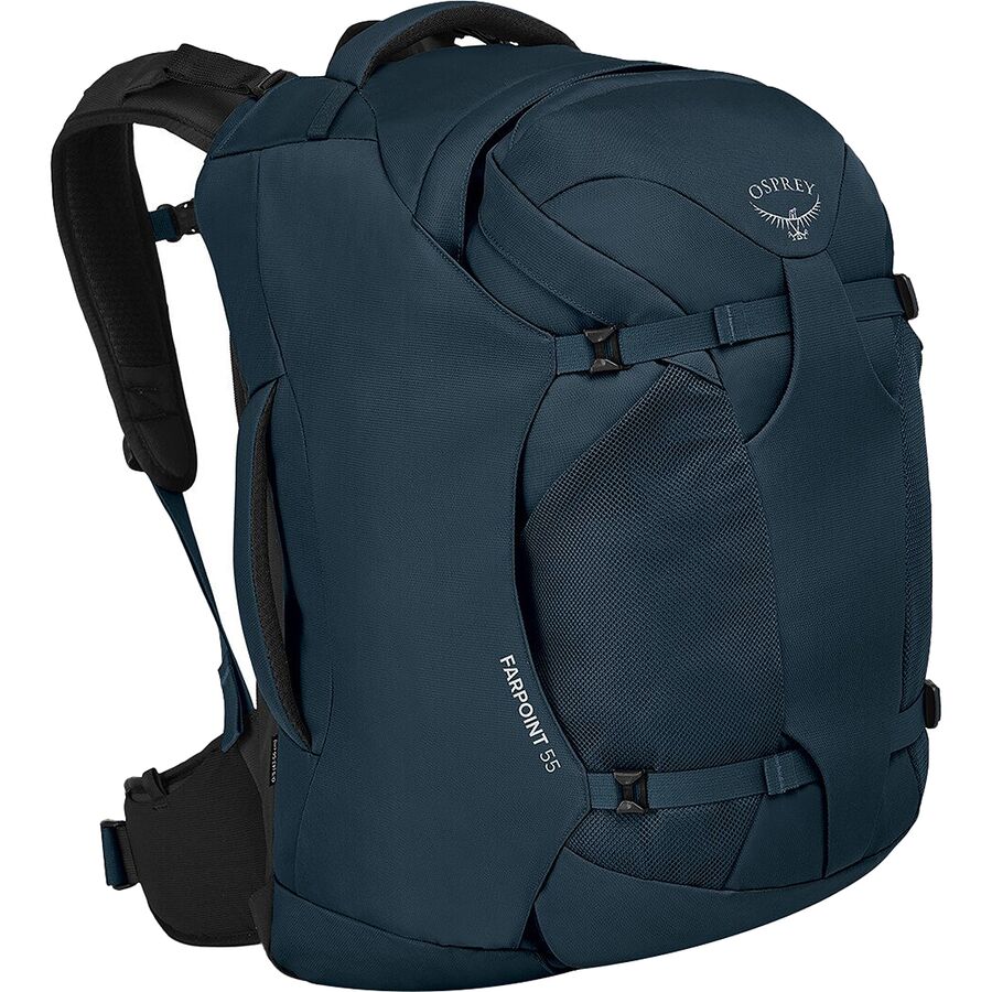 () IXv[pbN t@[|Cg 55L obNpbN Osprey Packs Farpoint 55L Backpack Muted Space Blue
