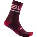 (取寄) カステリ プロローグ 15 ソック Castelli Prologo 15 Sock Bordeaux/White