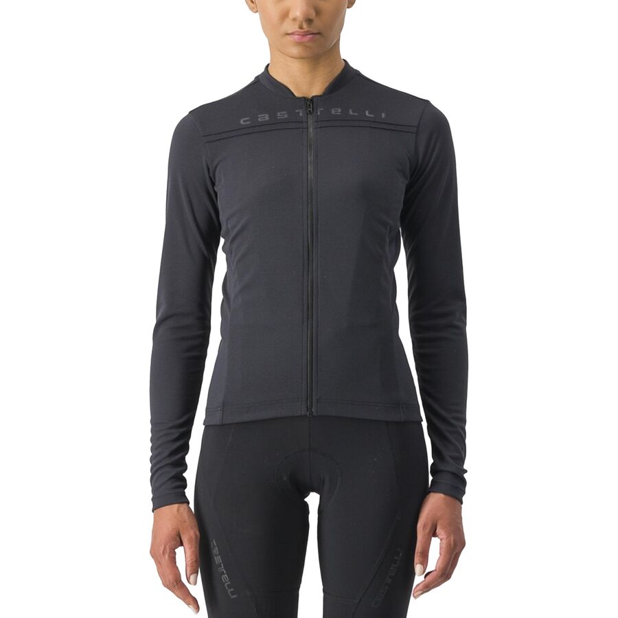 取寄 カステリ レディース アニマ 4 ロング-スローブ ジャージ - ウィメンズ Castelli women Anima 4 Long-Sleeve Jersey - Women s Light Black