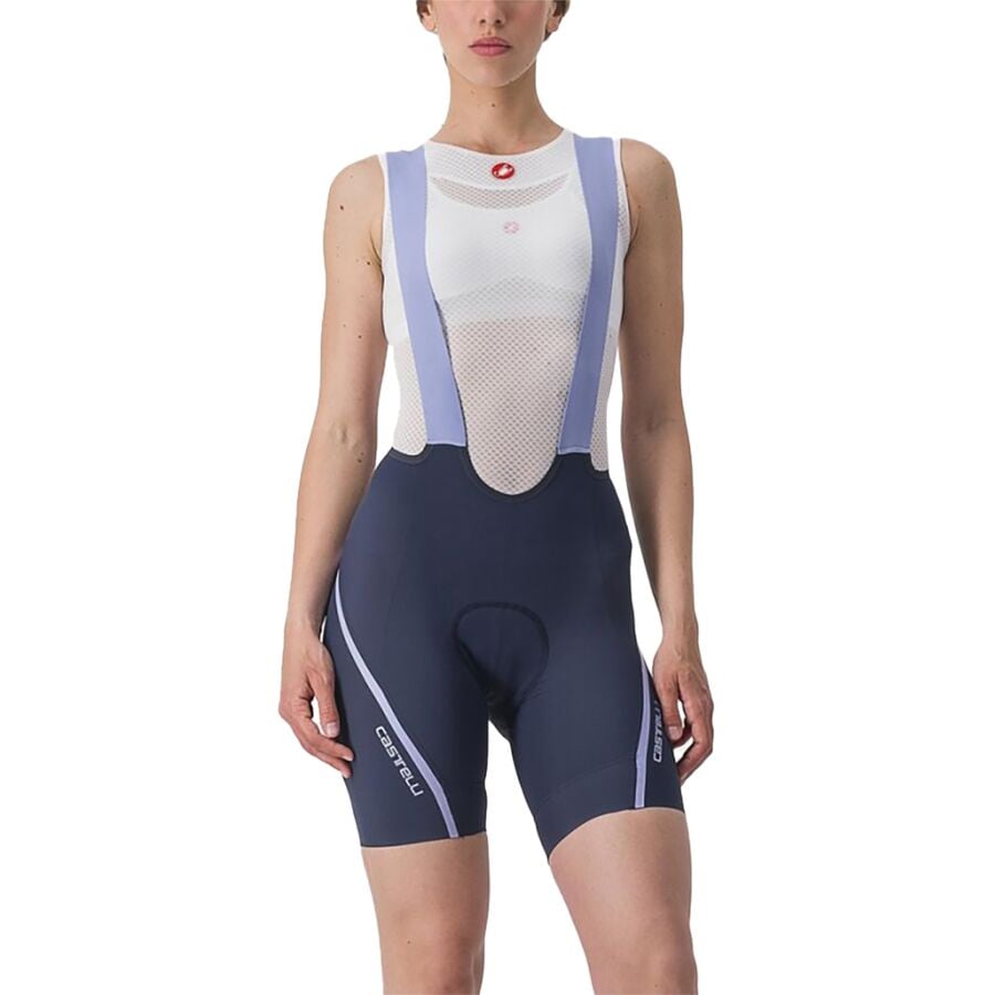 () ƥ ǥ ٥ 3 ӥ 硼 -  Castelli women Velocissima 3 Bib Short - Women's Belgian Blue/Violet Mist