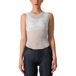 (取寄) カステリ レディース プロ メッシュ スリーブレス ベースレイヤー— - ウィメンズ Castelli women Pro Mesh Sleeveless Baselayer - Women's White