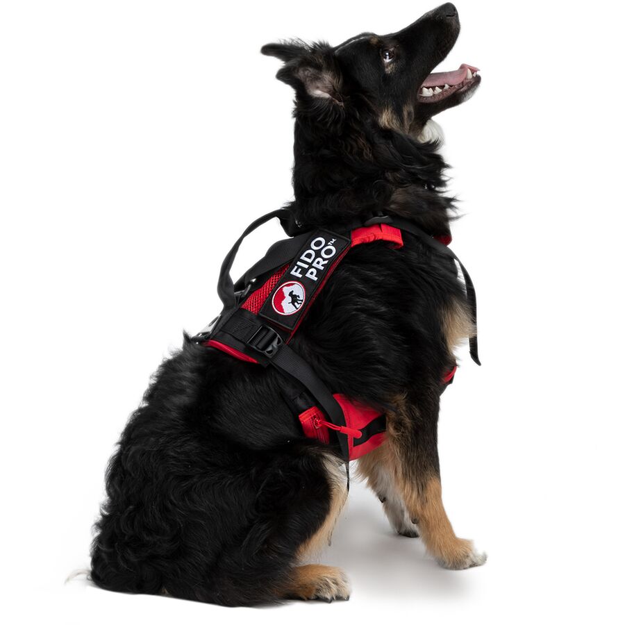 (取寄) フィドプロ パンザ ハーネス + デプロイアブル エマージェンシー ドッグ レスキュー スリング Fido Pro Panza Harness + Deployable Emergency Dog Rescue Sling Red