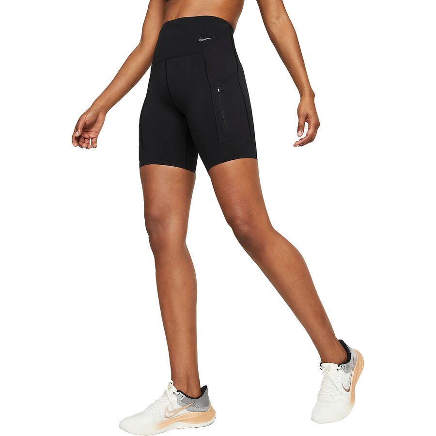 () ʥ ǥ ɥ饤-եå  Hr 8 硼 -  Nike women Dri-Fit Go HR 8in Short - Women's Black/Black