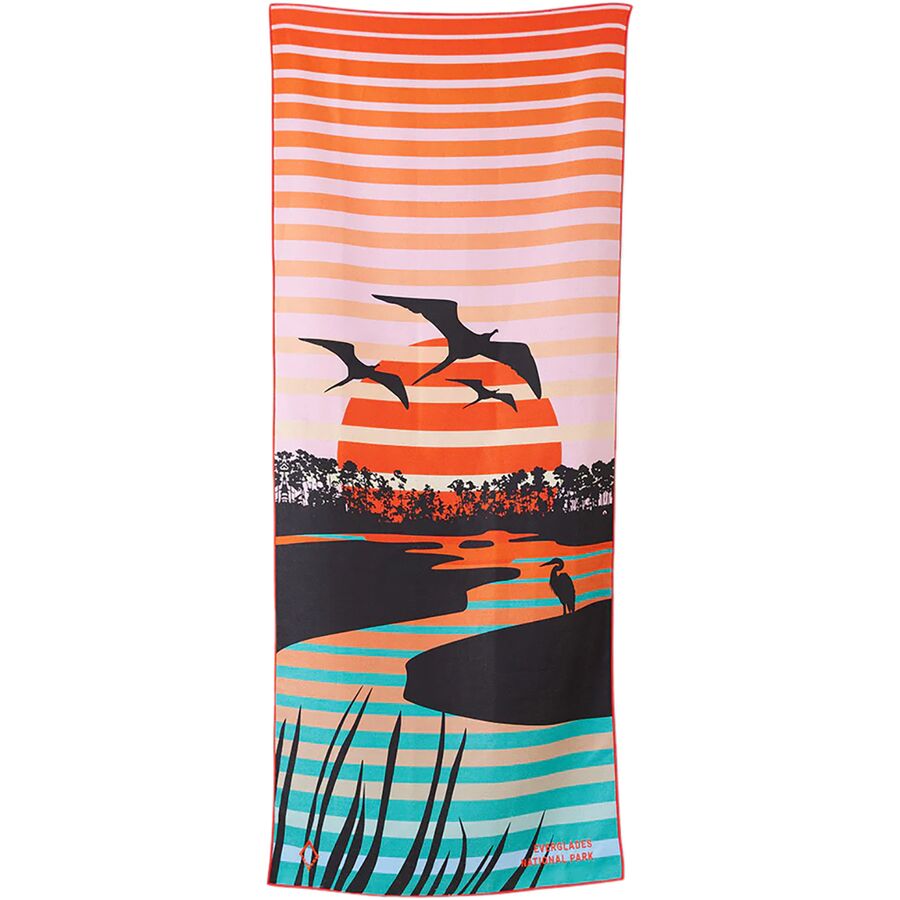 (取寄) ノマディックス オリジナル タオル - ナショナル パークス Nomadix Original Towel - National Parks Everglades Pink Teal