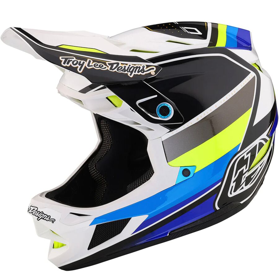 (取寄) トロイリーデザインズ D4 コンポジット ミプス ヘルメット Troy Lee Designs D4 Composite Mips Helmet Reverb White/Blueのサムネイル