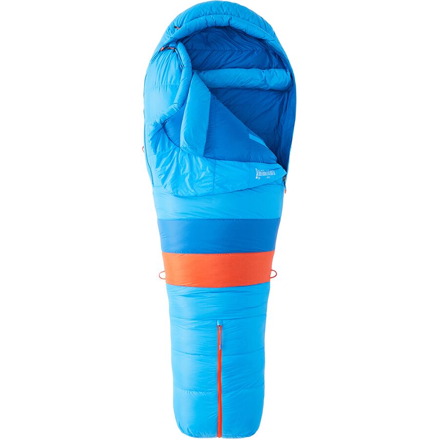 () }[bg EBh o[ X[sO obO -10F _E Marmot Wind River Sleeping Bag: -10F Down Clear Blue/Dark Azure