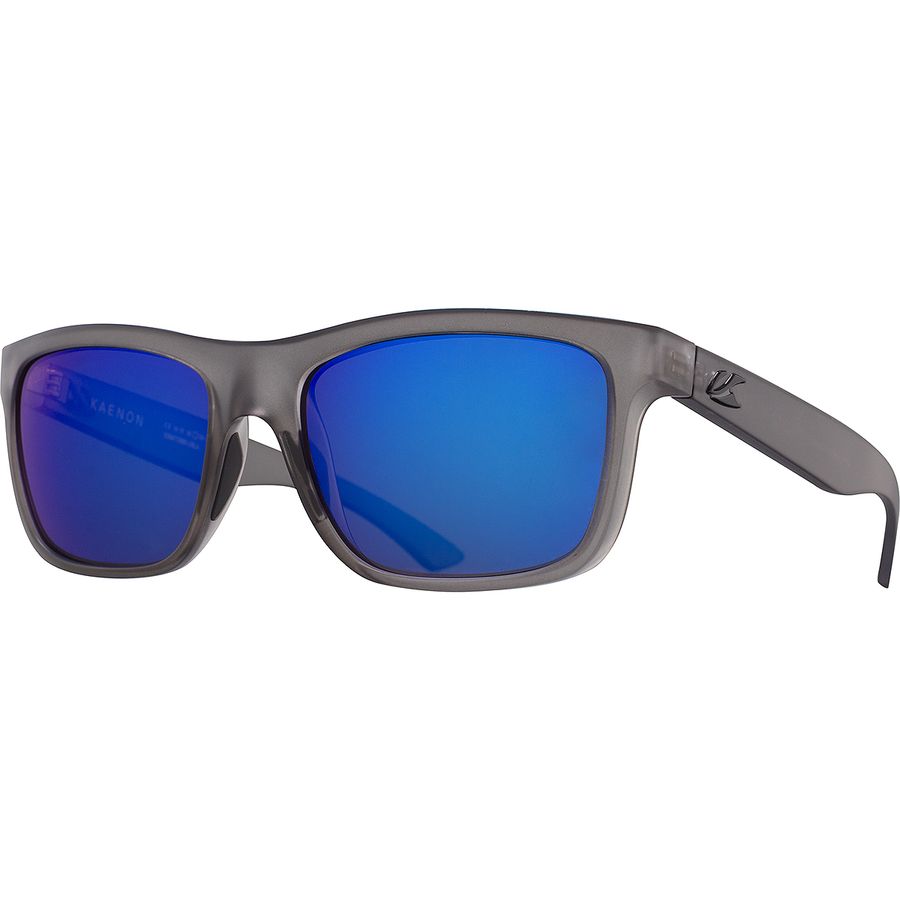 () P[m N[N Eg |[CYh TOX Kaenon Clarke Ultra Polarized Sunglasses Matte Carbon/Ultra Pacific Blue