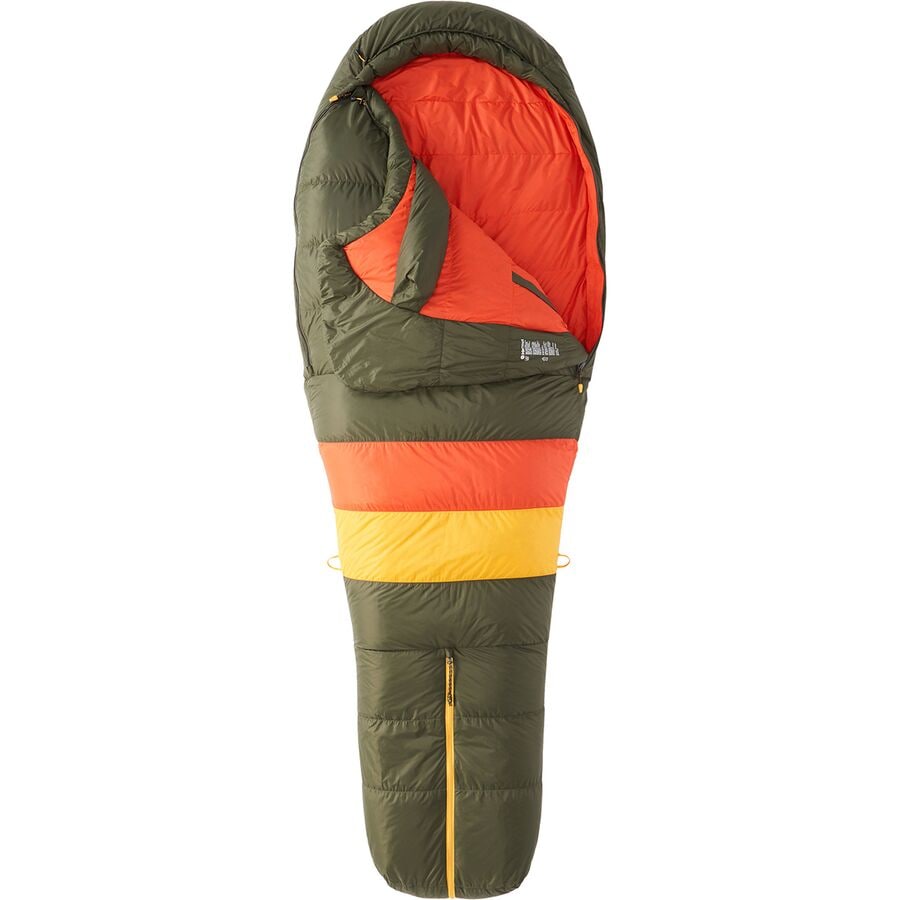 エバウィン バッグ (取寄) マーモット ネバー ウィンター スリーピング バッグ 30F ダウン Marmot Never Winter Sleeping Bag: 30F Down Nori/Red Sun