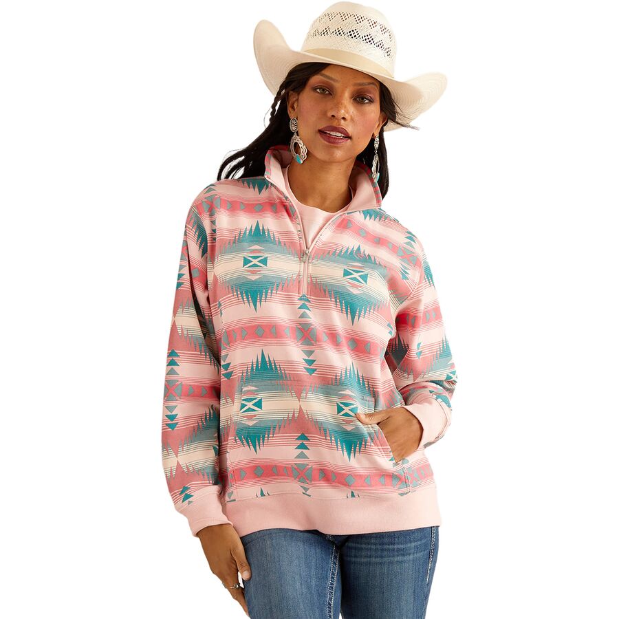 () AAbg fB[X W[ 1/2-Wbv XEFbgVc - EBY Ariat women Ranger 1/2-Zip Sweatshirt - Women's Tiffany Print