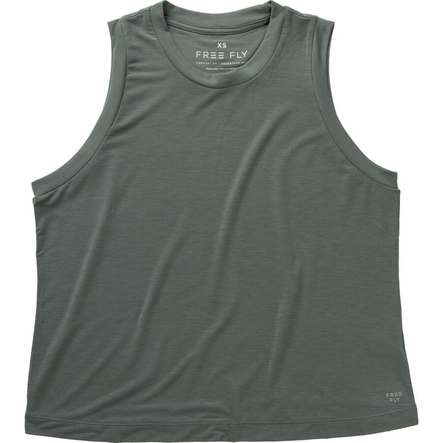 () t[tC fB[X Gx[g CgEFCg ^N gbv - EBY Free Fly women Elevate Lightweight Tank Top - Women's Agave Green