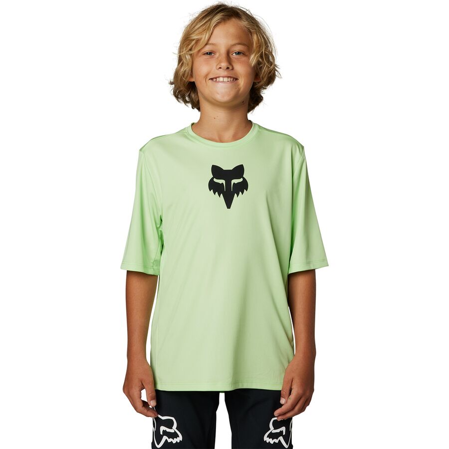 (取寄) フォックスレーシング キッズ レンジャー ショートスリーブ ジャージ - キッズ Fox Racing kids Ranger Short-Sleeve Jersey - Kids' Cucumber