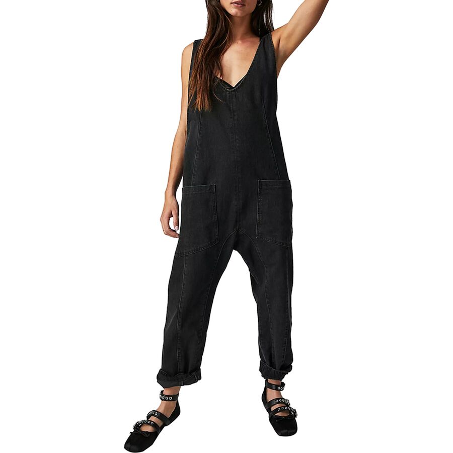 (取寄) フリーピープル レディース ハイ ローラー ジャンプスーツ - ウィメンズ Free People women High Roller Jumpsuit - Women's Mineral Black