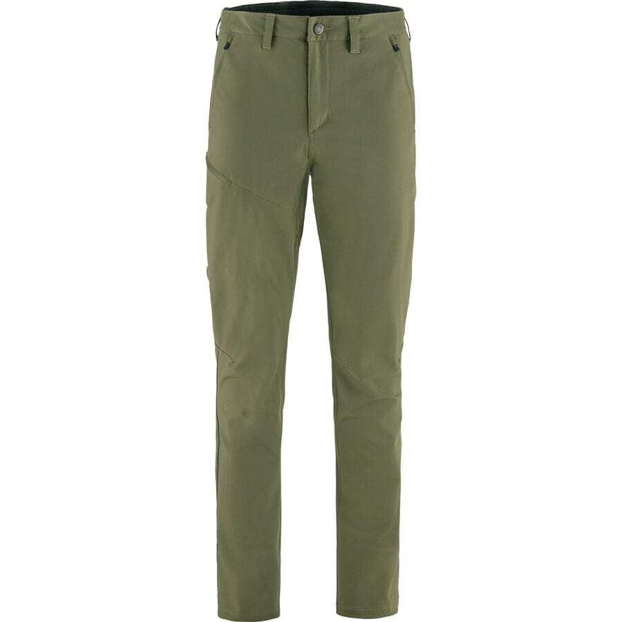 (取寄) フェールラーベン メンズ アビスコ トレイル ストレッチ レギュラー トラウザーズ - メンズ Fjallraven men Abisko Trail Stretch Regular Trousers - Men's Laurel Green