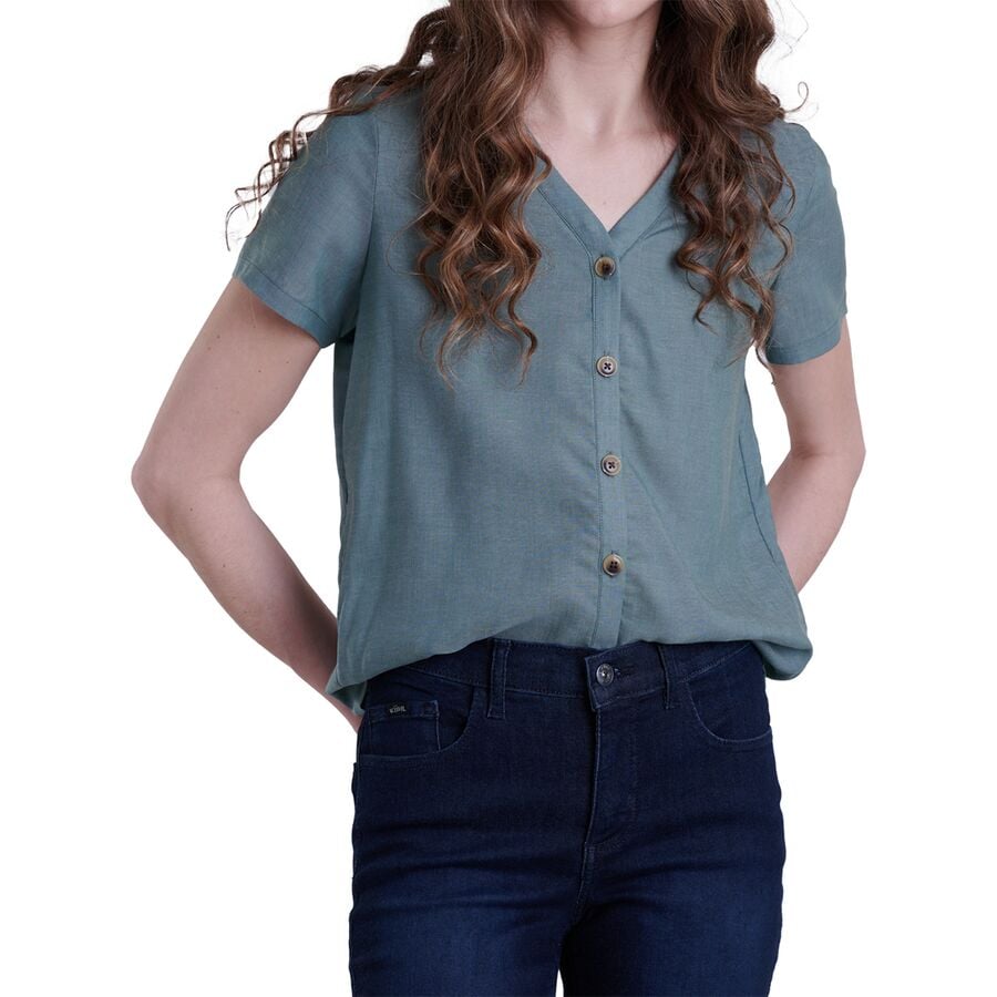 () N[ fB[X nh[ V[gX[u gbv - EBY KUHL women Hadley Short-Sleeve Top - Women's Evergreen