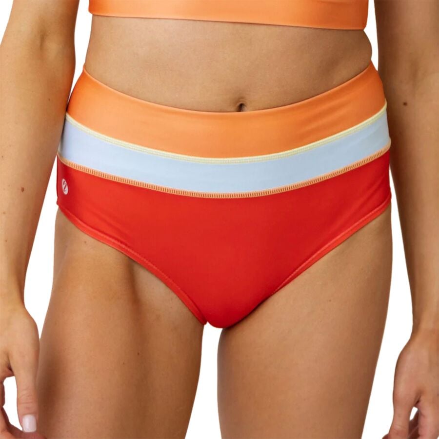 (取寄) ナニスイムウェア レディース カラーブロック ビキニ ボトム - ウィメンズ Nani Swimwear women Colorblock Bikini Bottom - Women's Poppy