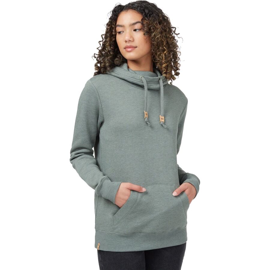 () ec[ fB[X c[t[X oV[ u[fB - EBY Tentree women TreeFleece Banshee Hoodie - Women's Agave Green