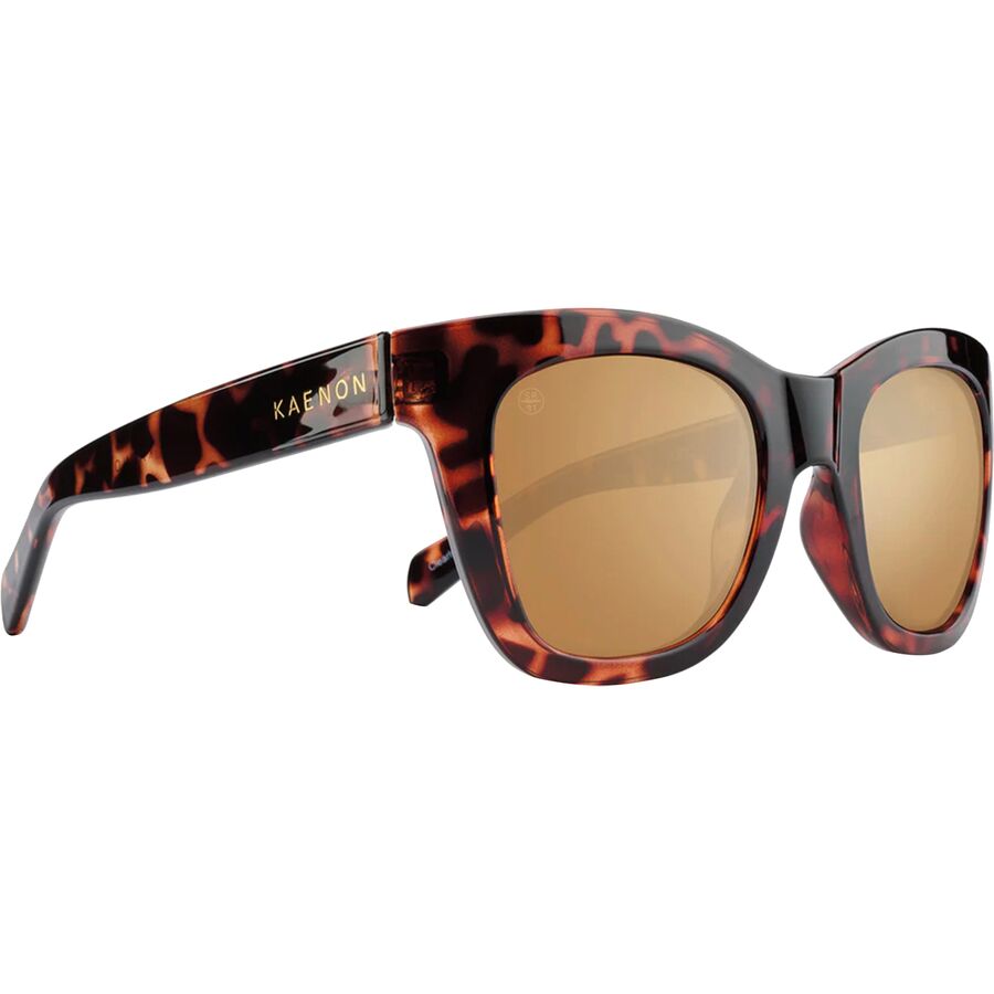 () P[m fB[X [hE |[CYh TOX - EBY Kaenon women Lido Polarized Sunglasses - Women's Tortoise/Brown 12 Gold Mirror