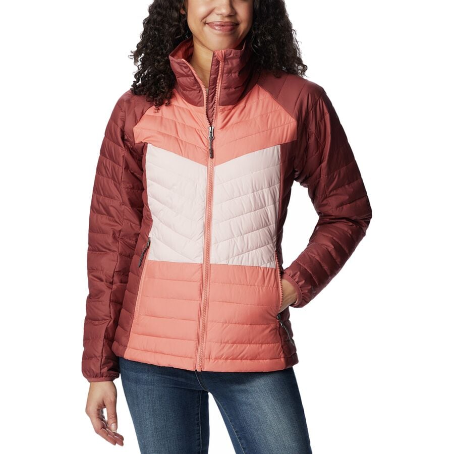 (取寄) コロンビア レディース パウダー ライト リ フル-ジップ ジャケット - ウィメンズ Columbia women Powder Lite II Full-Zip Jacket - Women 039 s Beetroot/Faded Peach/Dusty Pink